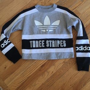 Adidas crop sweatshirt